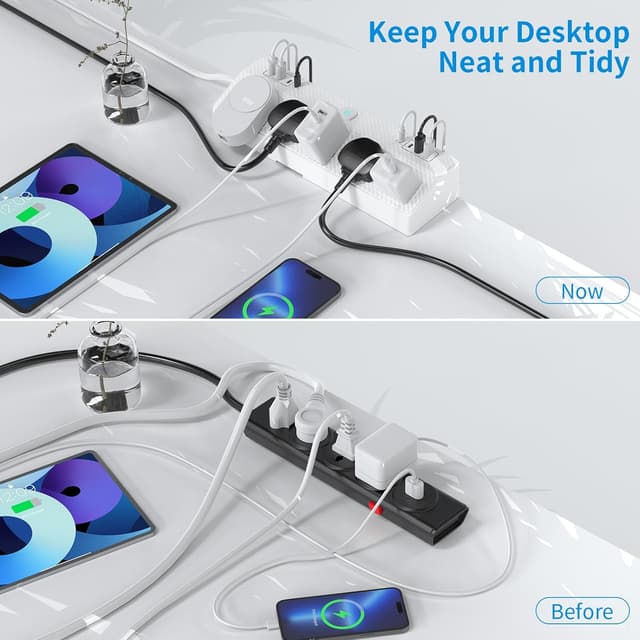 Detalle 2 de Desk power socket 1.8m with USB-C PD