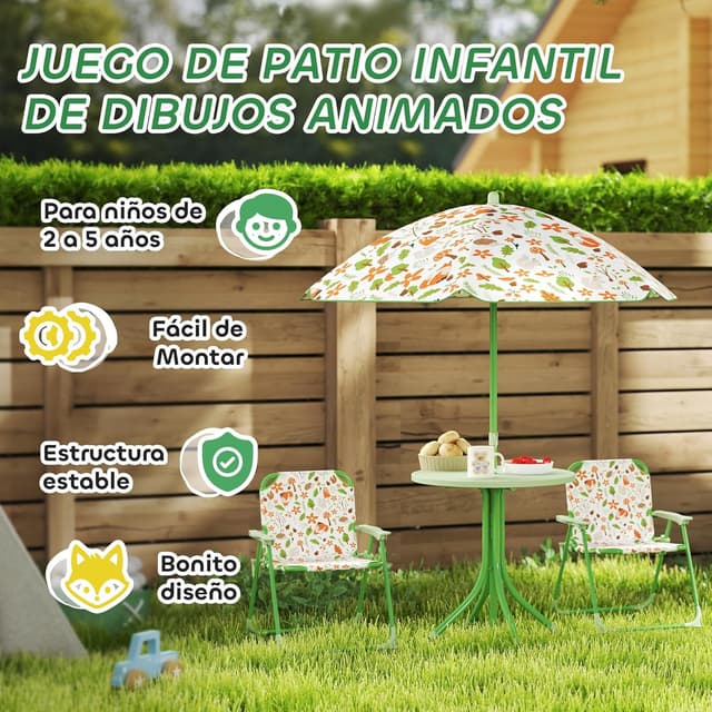 Thumbnail 5 de AIYAPLAY Conjunto mesa y sillas infantil 4 piezas