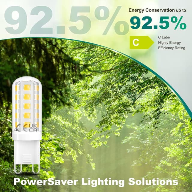 Detalle 2 de DiCUNO Bombilla LED G9 3W 💡 Ahorrador Blanco Neutro (6 Uds)