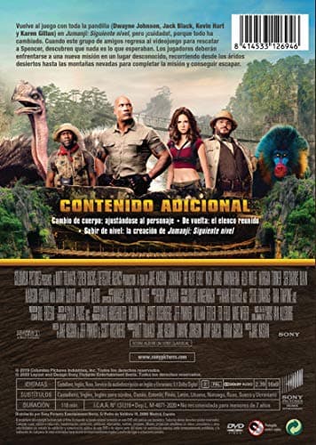 Detalle de Jumanji: El Siguiente Nivel DVD
