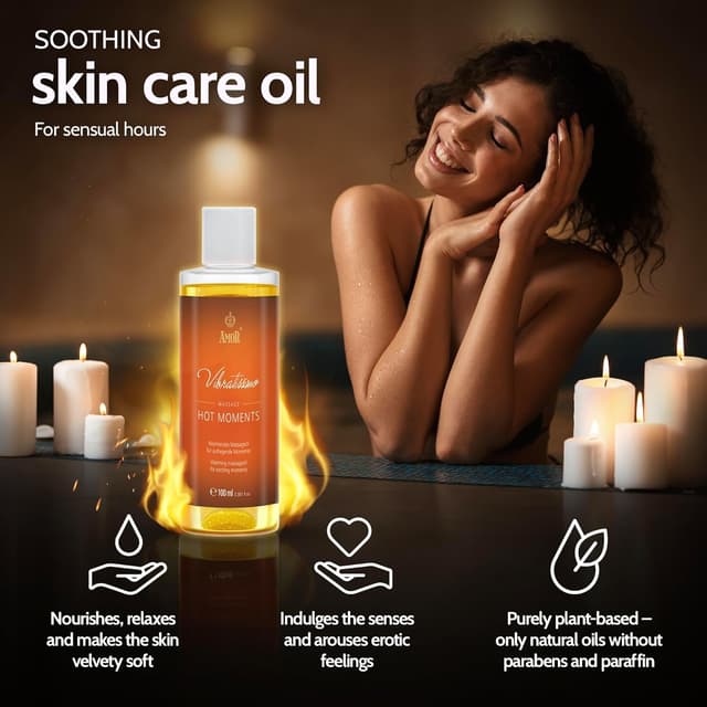 Thumbnail 2 de Vibratissimo Hot Moments warming massage oil 100 ml