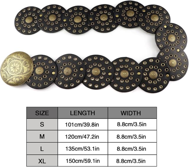 Thumbnail 6 de LIMHOO Breiter Scheibengürtel Damen