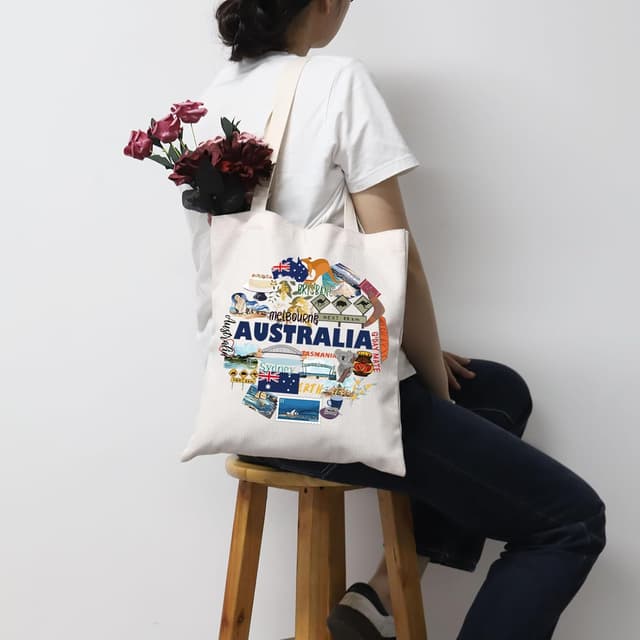 Detalle 2 de Australia Tote Bag souvenir – soft polyester travel carry bag