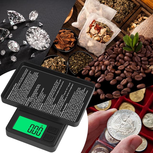 Thumbnail 6 de Diyife Mini Scales pocket digital scales (1000g/0.01g) with backlit LCD and cover