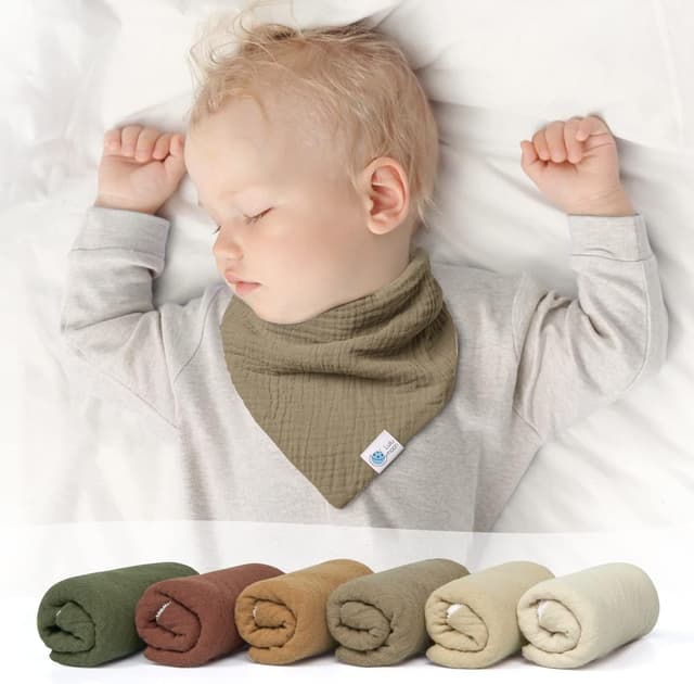Detalle 2 de lulumoon Lätzchen Baby Dreieckstuch