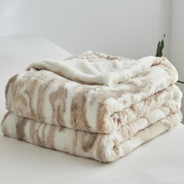 Detalle de Wajade Couverture Plaid polaire super chaude marbre 130x160 cm