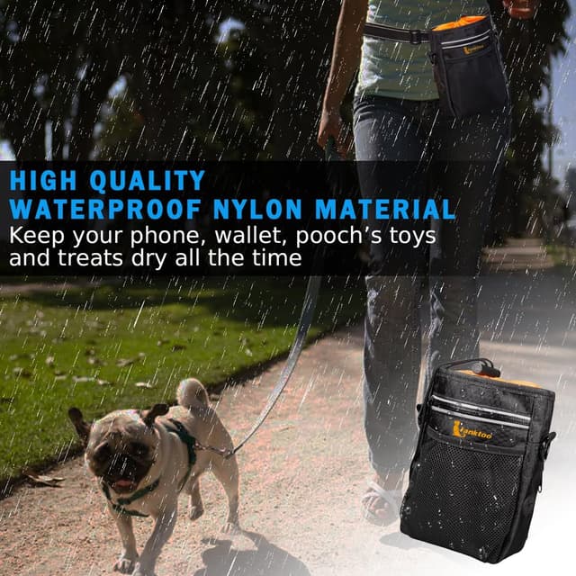 Thumbnail 4 de lanktoo Dog Treat Pouch Bag with Poop Holder