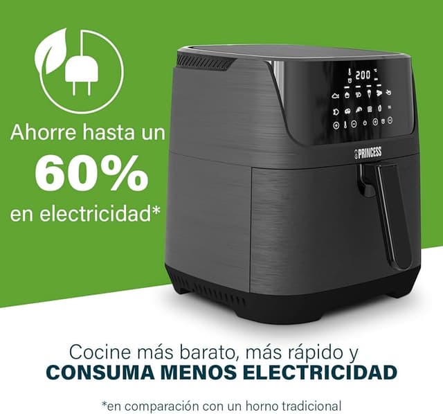 Thumbnail 2 de Princess 182061 Freidora Sin Aceite 6.5L 🍟 Eficiente y Compacta
