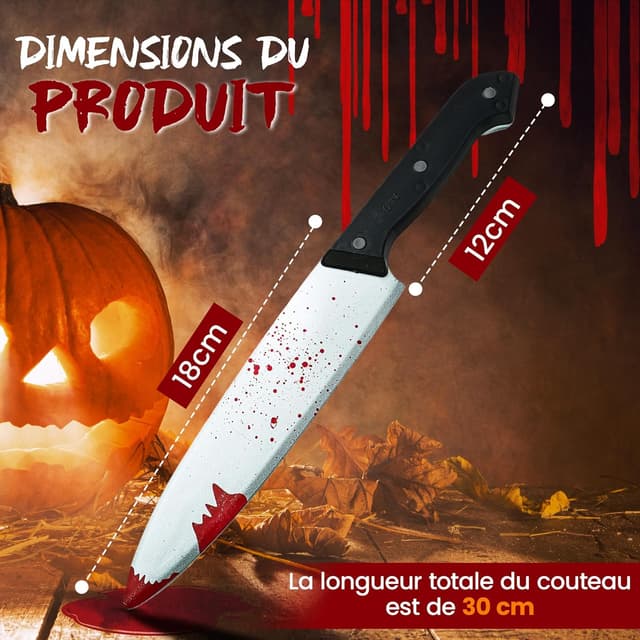 Detalle 2 de REDSTAR FANCY DRESS couteau Halloween 30 cm