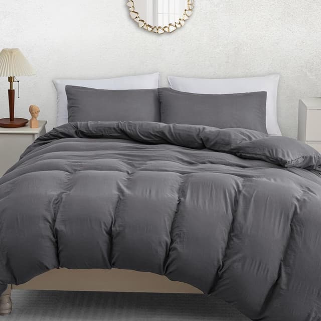 Detalle de Pamposh King Size Duvet Cover Set (Pre-Washed Microfibre) with Zip Closure