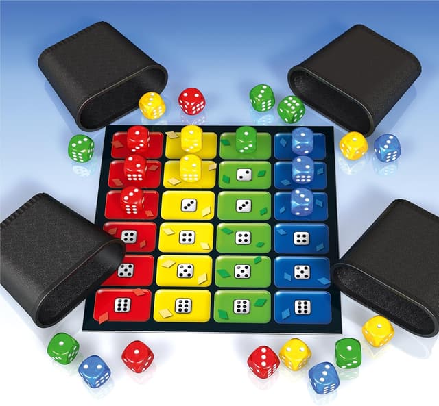 Detalle 2 de Schmidt 49611 – Jeu de Plateau Ligretto de dés, coloré