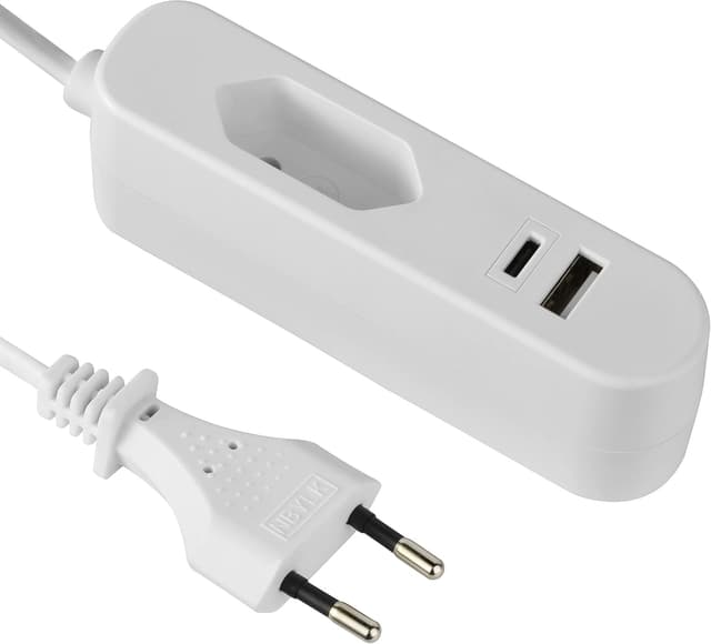 Detalle de Electraline 62654 prolunga elettrica USB 1,5 m