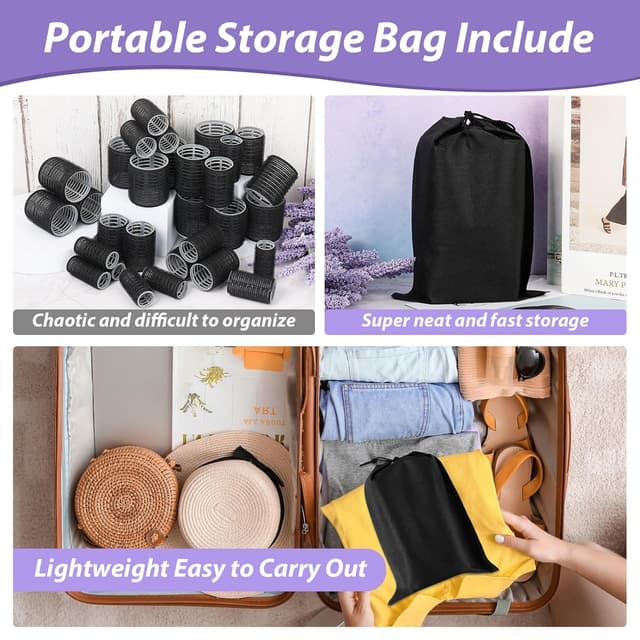 Detalle de Qinzave Lockenwickler 56 Stück mit 5 Größen