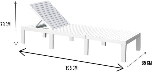 Detalle 2 de Dmora Caserta lettino prendisole 195x65