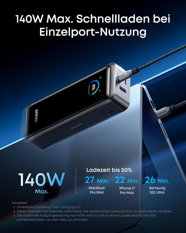 Thumbnail 4 de Anker Prime Powerbank 26250mAh 300W