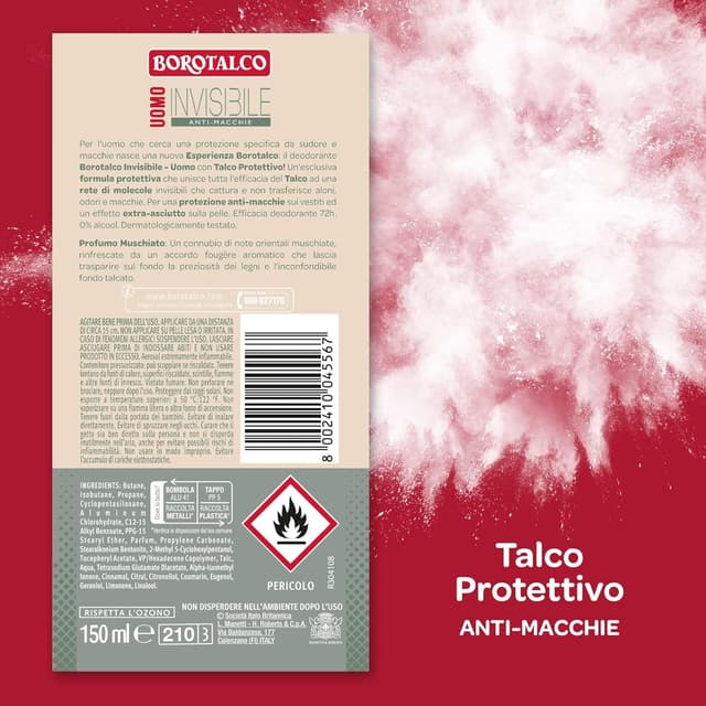 Thumbnail 1 de Borotalco Deodorante Uomo Spray Invisibile 72h