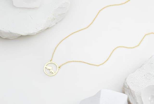 Detalle de Sofia Milani Damen-Halskette aus 925 Silber mit Berg-Anhänger