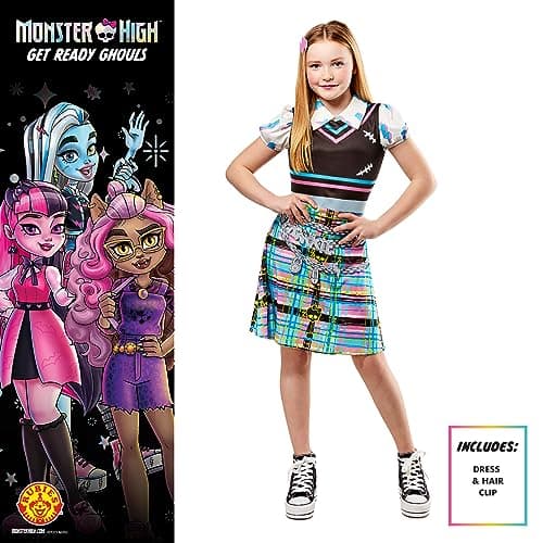 Thumbnail 1 de Rubies Disfraz Oficial Frankie Stein Classic para niñas 🎃