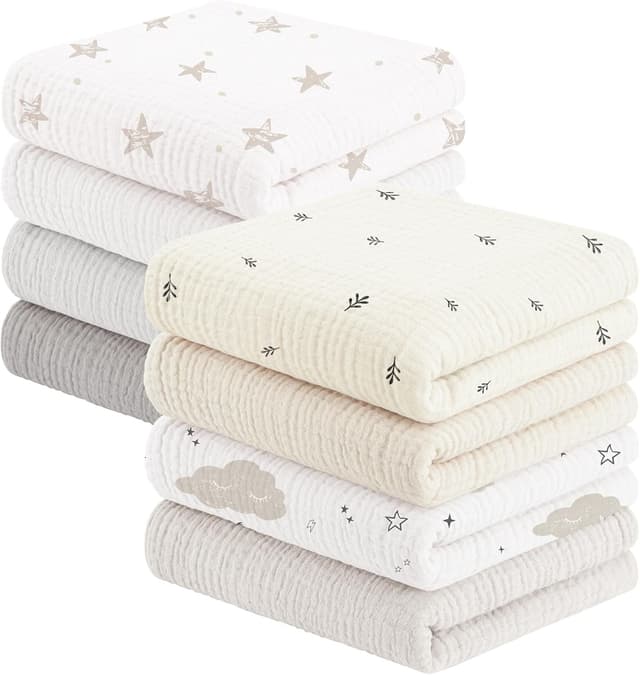 Imagen de Susurration Muslin Cloths 60 x 60 cm 8 Pack en OfertitasTOP