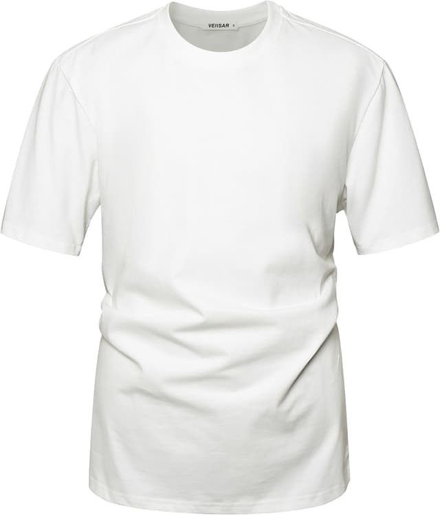 Detalle de VEIISAR Herren dickes Longsleeve Rundhals aus 100% Baumwolle (Heavy Duty, Pre-Shrink)