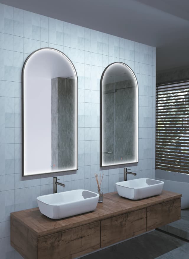 Detalle de Ledimex Espejo de baño negro Roma Ledimex 🪞