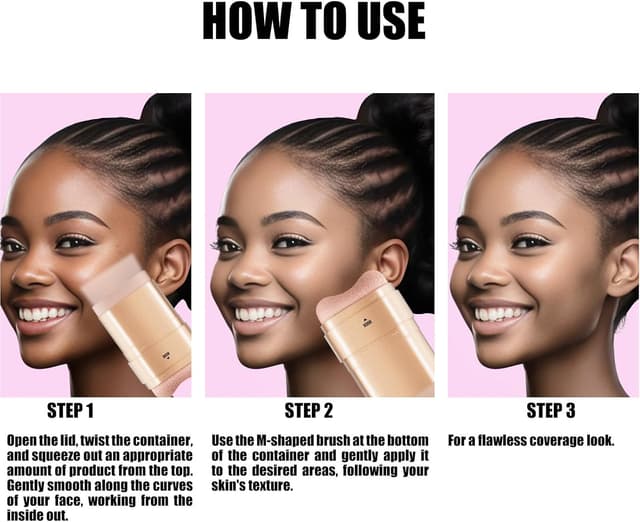 Detalle 2 de Catlinez Correttore 2 in 1 con pennello: copre imperfezioni, occhiaie e pori dilatati (40 g)