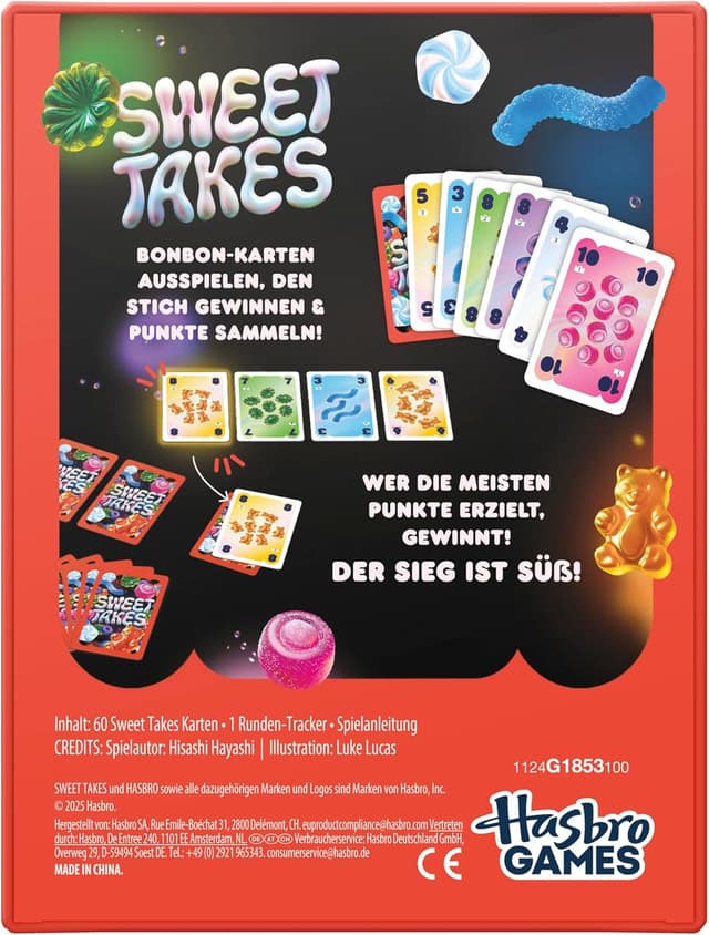 Detalle 2 de Hasbro Sweet Takes Kartenspiel für 2–5 Spieler