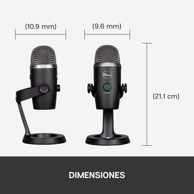 Detalle de Logitech for Creators Blue Yeti Nano 🎙️ Micrófono USB Premium