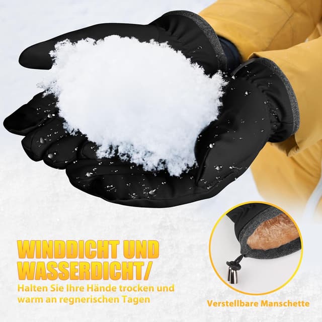 Thumbnail 2 de ihuan Thermo Fahrradhandschuhe – wasserdicht, warm