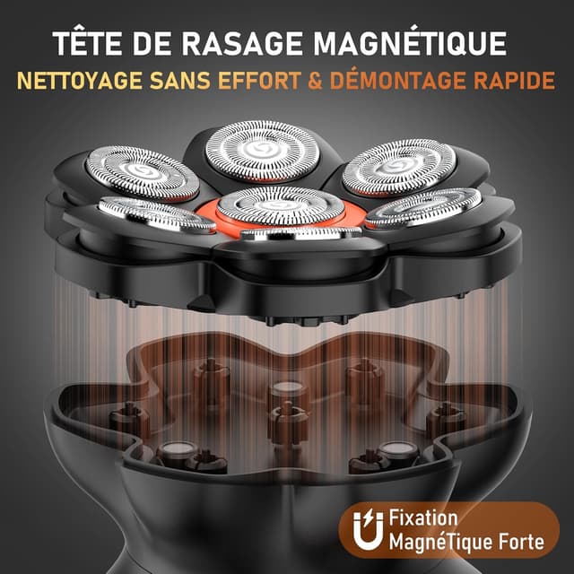 Detalle de MAXGROOM Rasoir Tête Chauve 7D