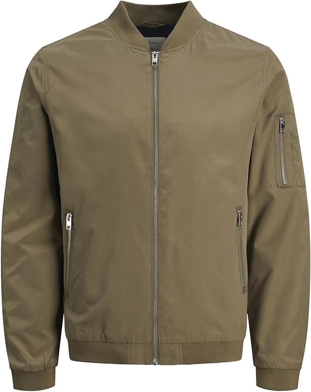 Detalle 2 de JACK & JONES JJERUSH bomber Verde-2 Talla M