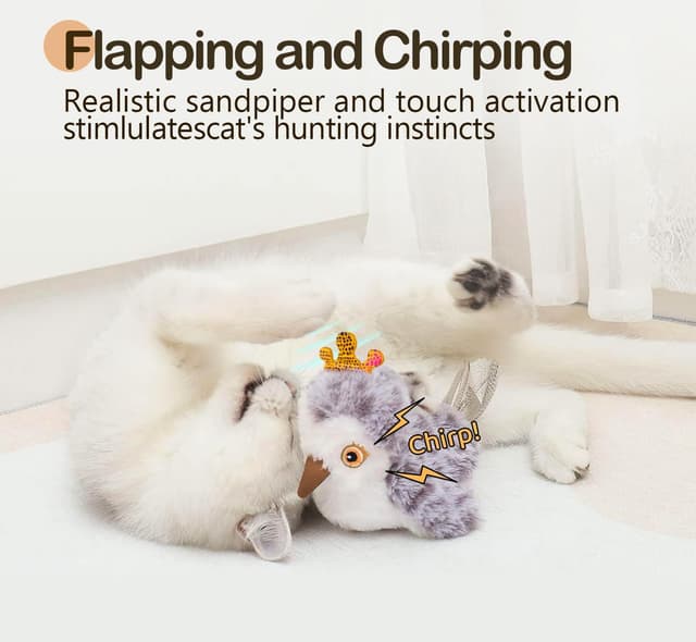 Thumbnail 1 de Migipaws Flapping Bird cat toy ⛳🐱?