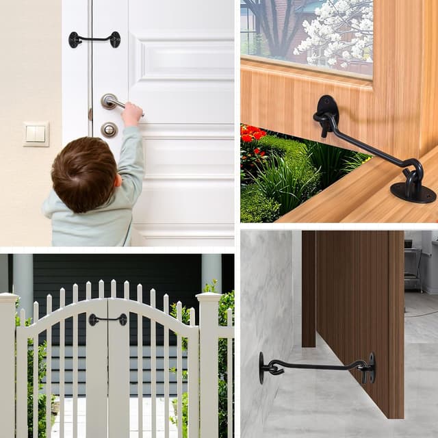 Detalle 2 de 3 inch Hook and Eye Latch, 2 Pack