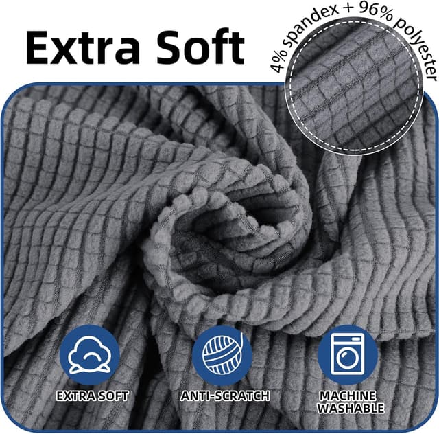 Detalle de Ystyle housse de chaise extensible, 4 pièces