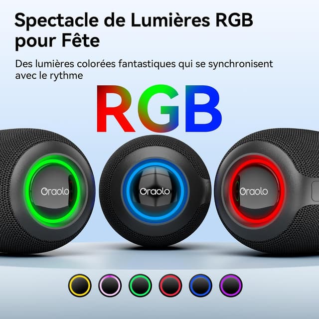 Thumbnail 3 de oraolo Enceinte Bluetooth Portable 5.4 IPX7