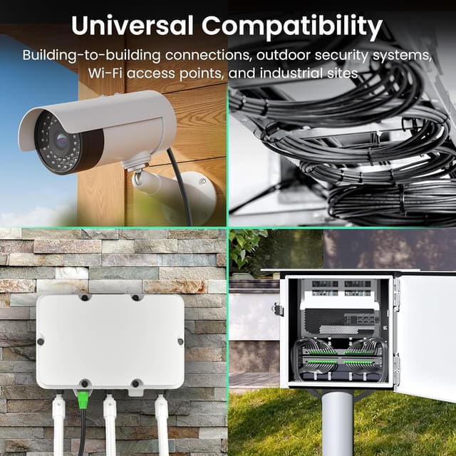 Detalle de GEARit Cat6 Ethernet Cable 200ft (Outdoor Direct Burial, 24AWG, RJ45, UV-Resistant Jacket)