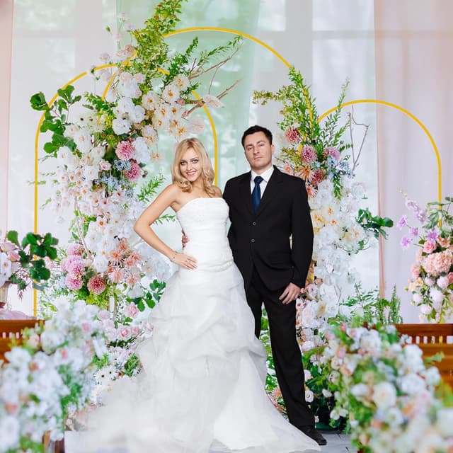 Detalle de Wokceer Wedding Arch Backdrop Stand Set 7.2FT