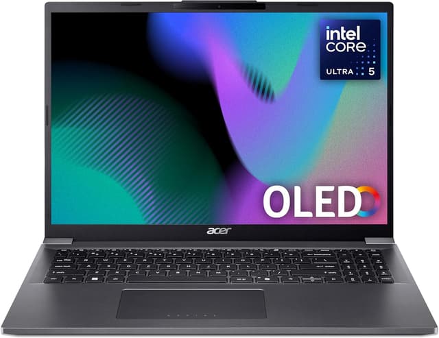 Detalle de Acer Aspire 16 A16-71GM laptop with Core Ultra 5, 16GB RAM, 1TB SSD and GeForce RTX 3050, 16" WUXGA, Windows 11 (Iron)