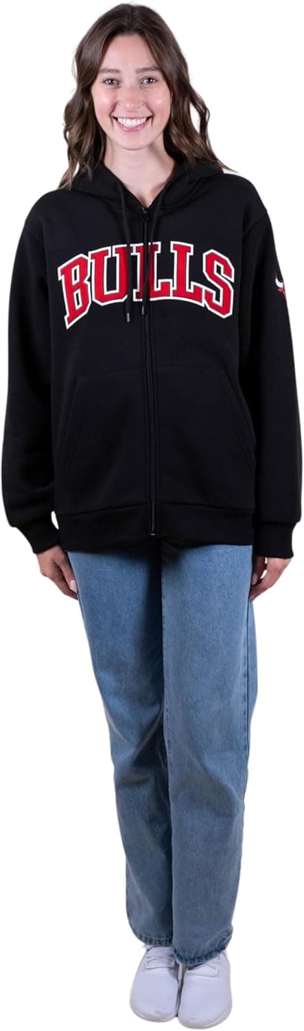 Detalle de Ultra Game Women’s NBA Official Super Soft Full Zip Hoodie Sweatshirt