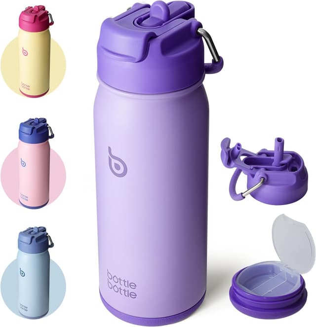 Detalle de BOTTLE BOTTLE Stainless Steel Kids Water Bottle 470ml ๐ฐ