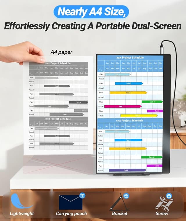 Detalle 2 de Ingnok Portable Monitor 15.6 Inch Ultra Slim