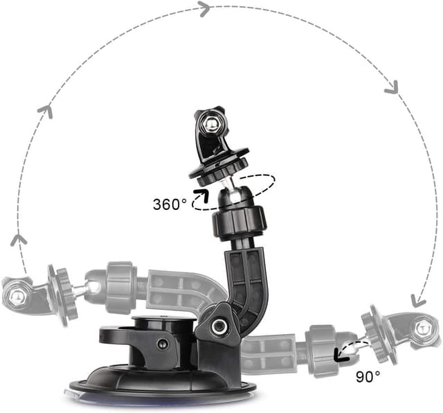 Detalle de Car suction cup mount for action cameras