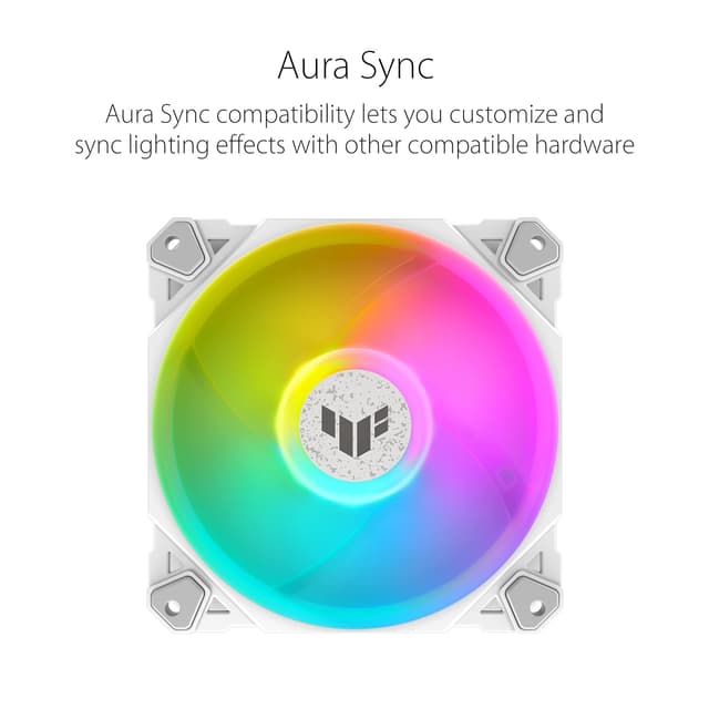 Thumbnail 3 de ASUS TUF Gaming TF120 ARGB White 120mm PC fan