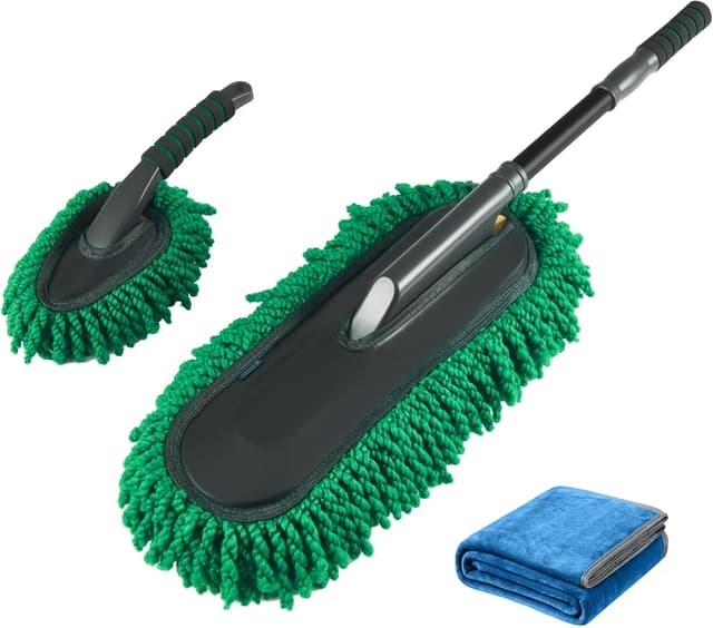 Detalle de FLORICH Large Microfiber Car Duster Kit (Extendable) for Scratch-Free Exterior & Interior Cleaning