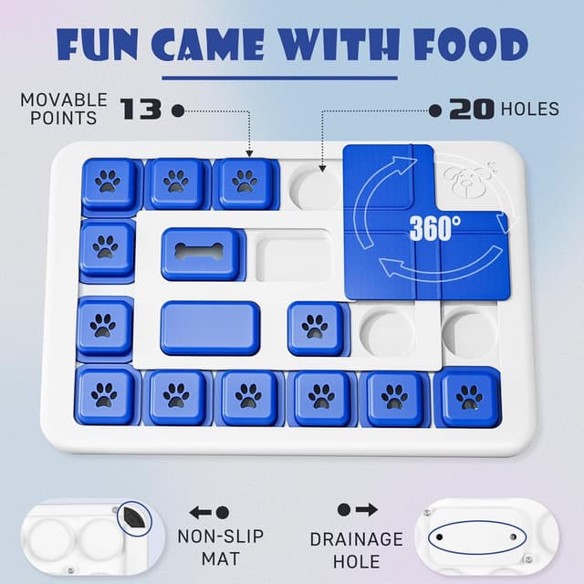 Detalle de TRIGRAND Giocattolo intelligente per cani con puzzle e squeaker