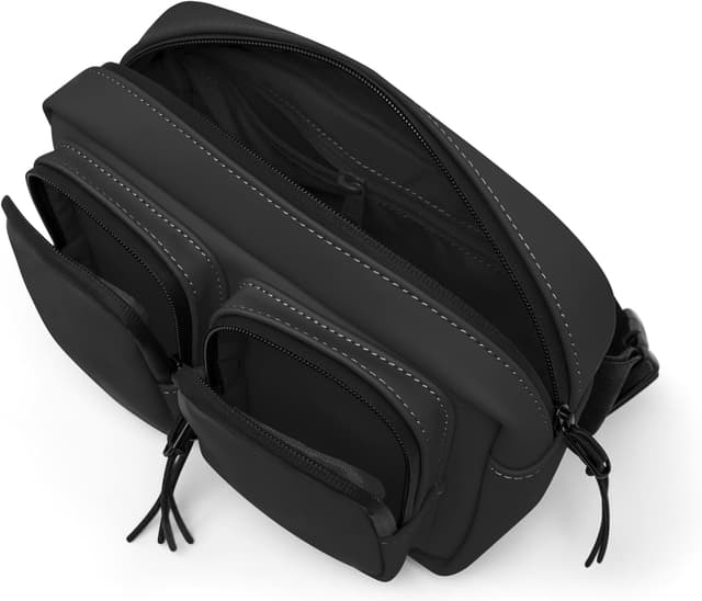 Detalle de Johnny Urban Wesley Bauchtasche 3 L – Crossbody-Großtasche in Schwarz