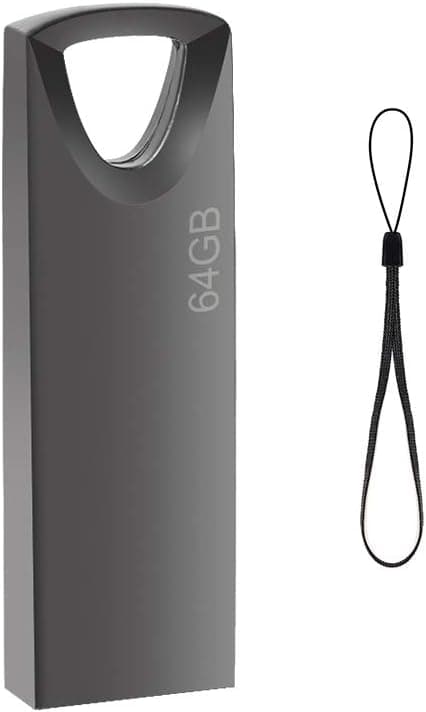 Detalle de Penna USB 64 GB mini impermeabile (chiavetta USB 64GB) per PC, laptop e auto – grigio