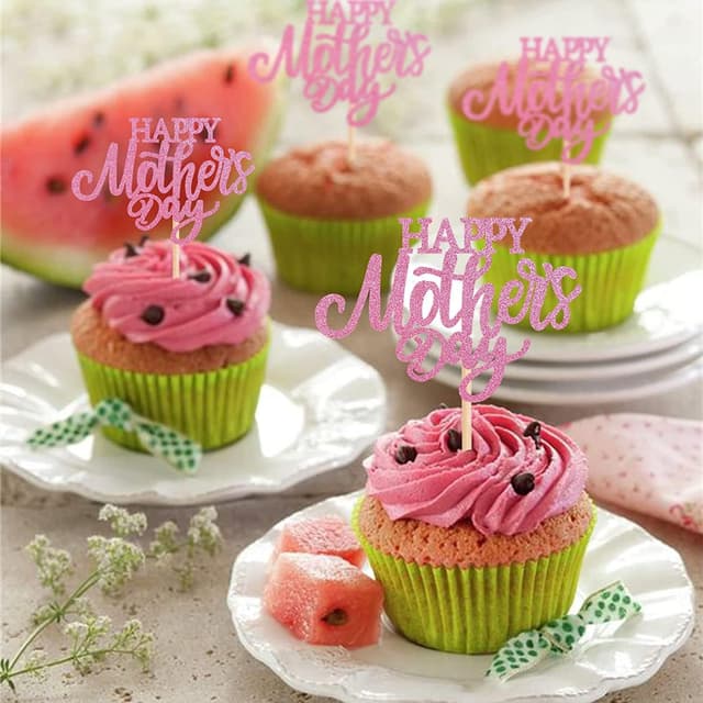 Thumbnail 3 de Xsstarmi Cupcake Toppers 24-Pack Mother's Day
