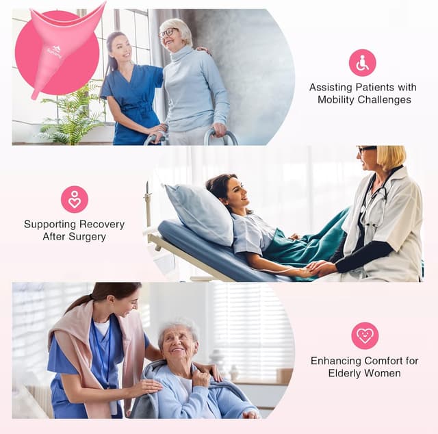 Thumbnail 6 de Urinella für Frauen – wiederverwendbares tragbares Urinal aus weichem Silikon für Stehen oder Hocken