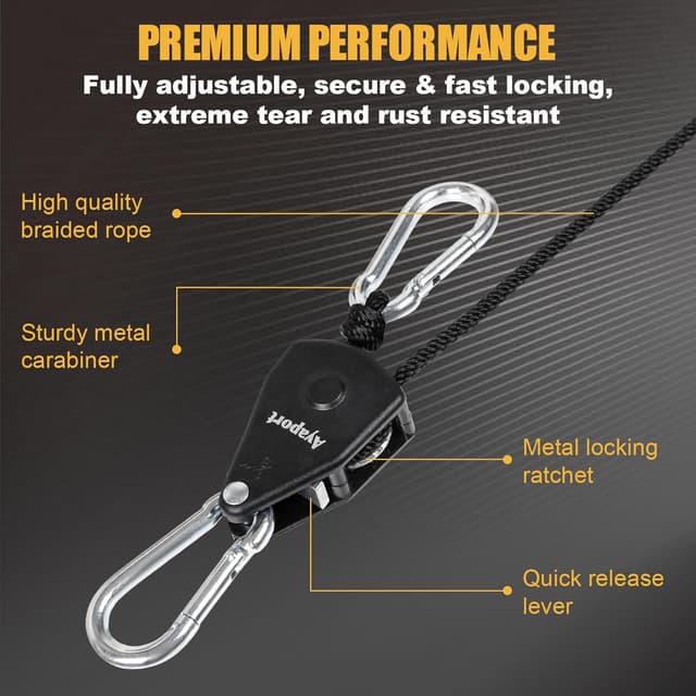 Thumbnail 1 de Ayaport Adjustable Rope Hanger 1/8" pulley